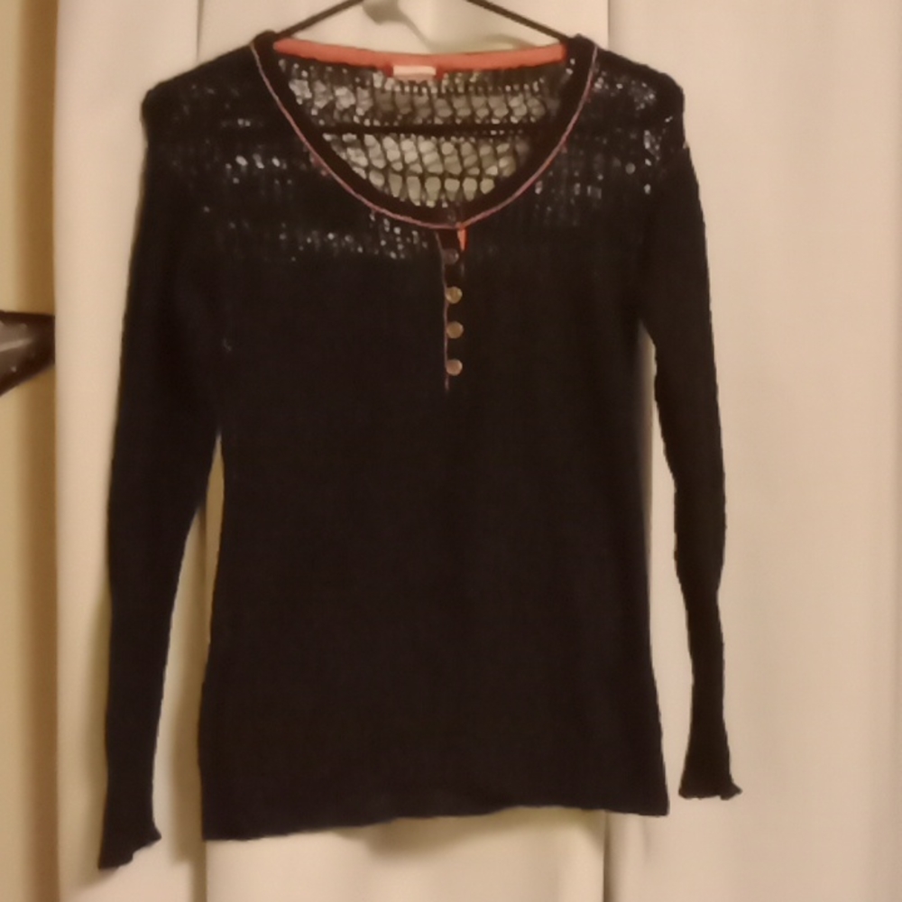 Unionbay black see thru sweater